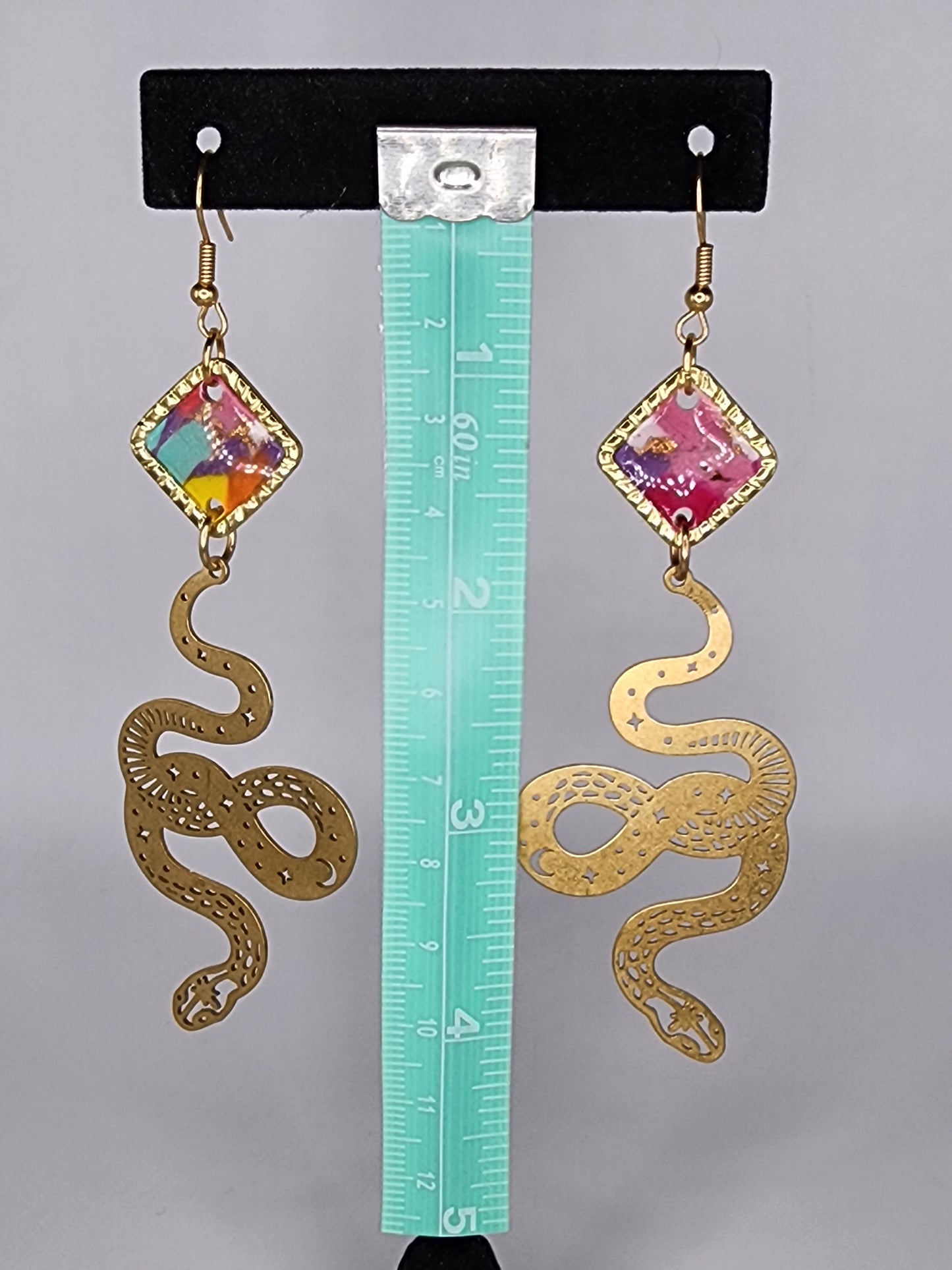 Brass and clay Earrings