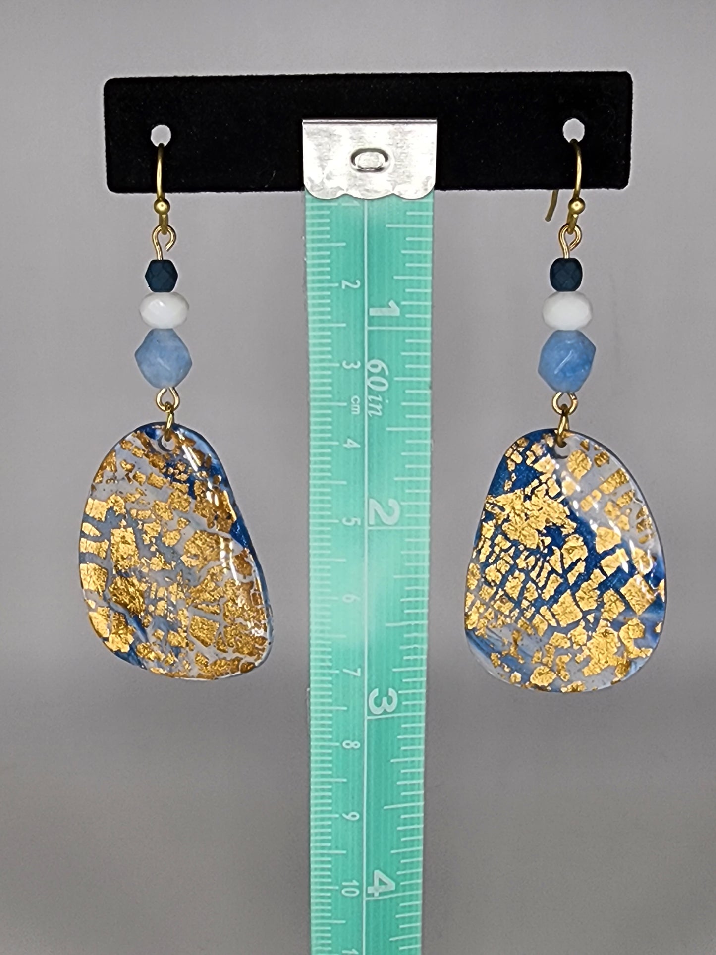 Clay and beaded earrings