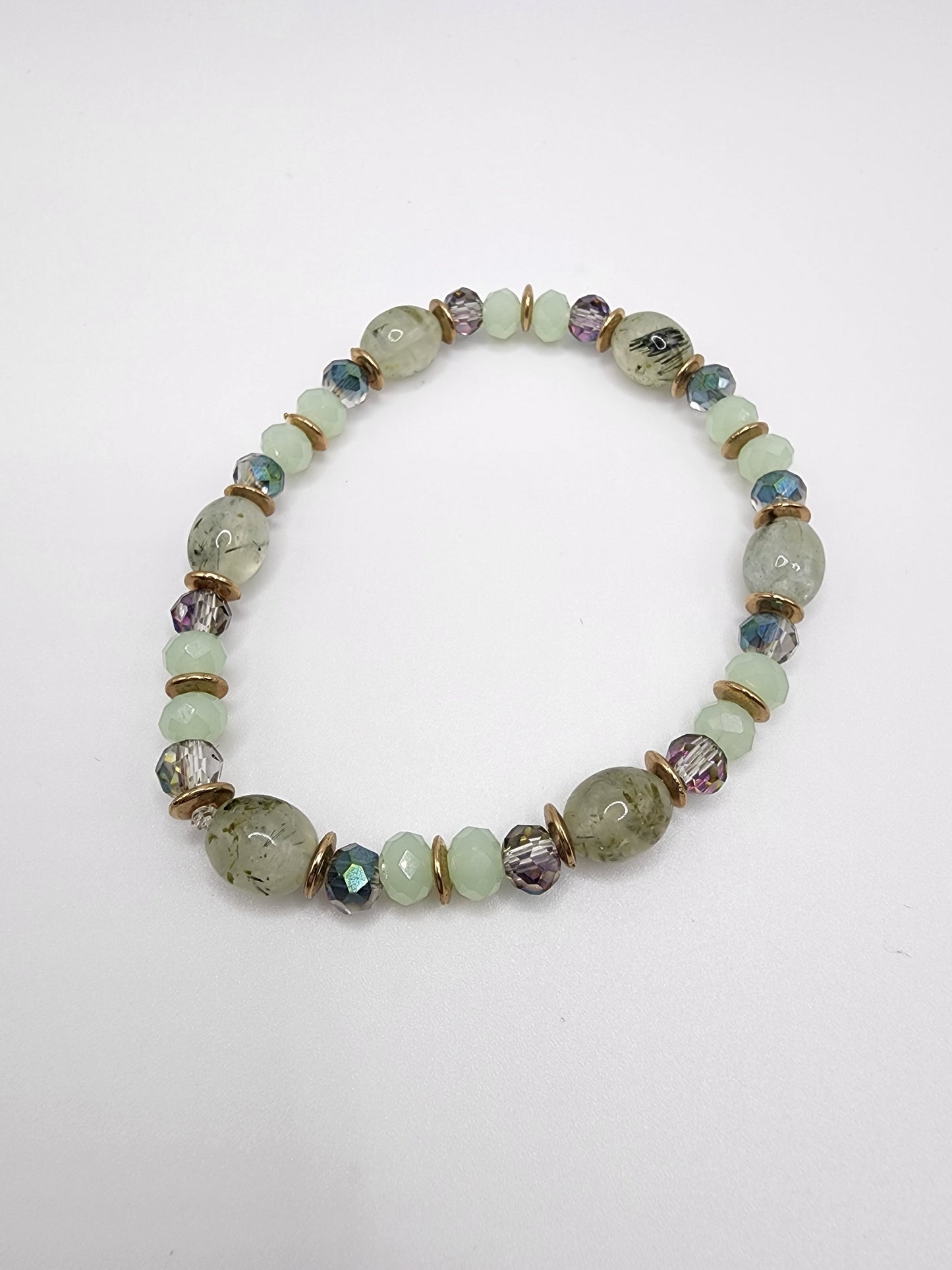 Prehnite bracelet