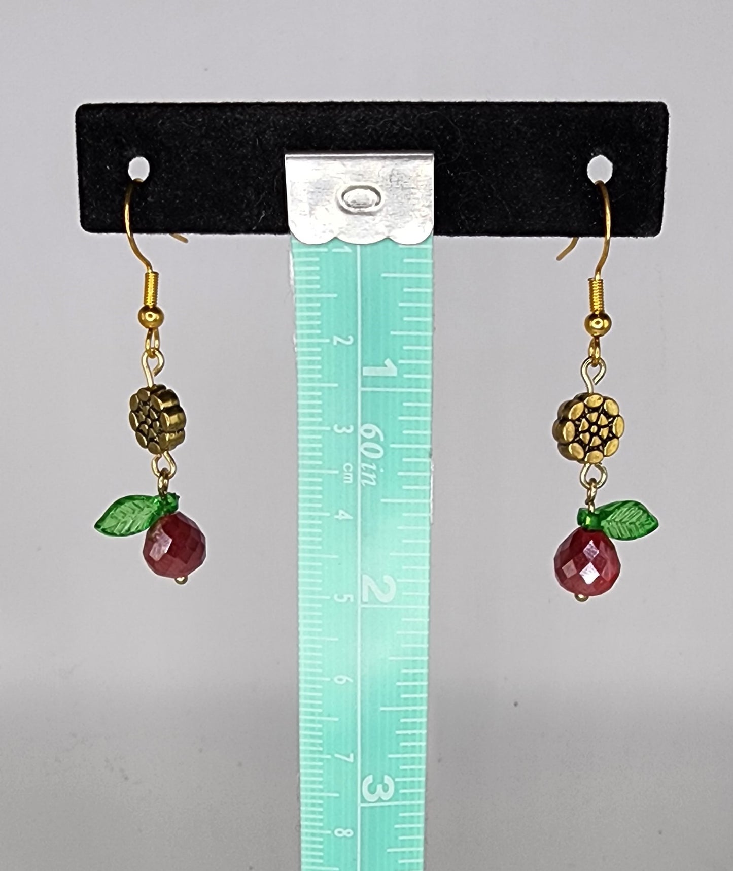 Beaded Fruit Earrings