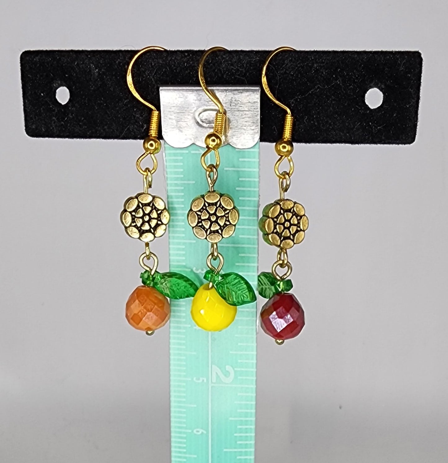 Beaded Fruit Earrings