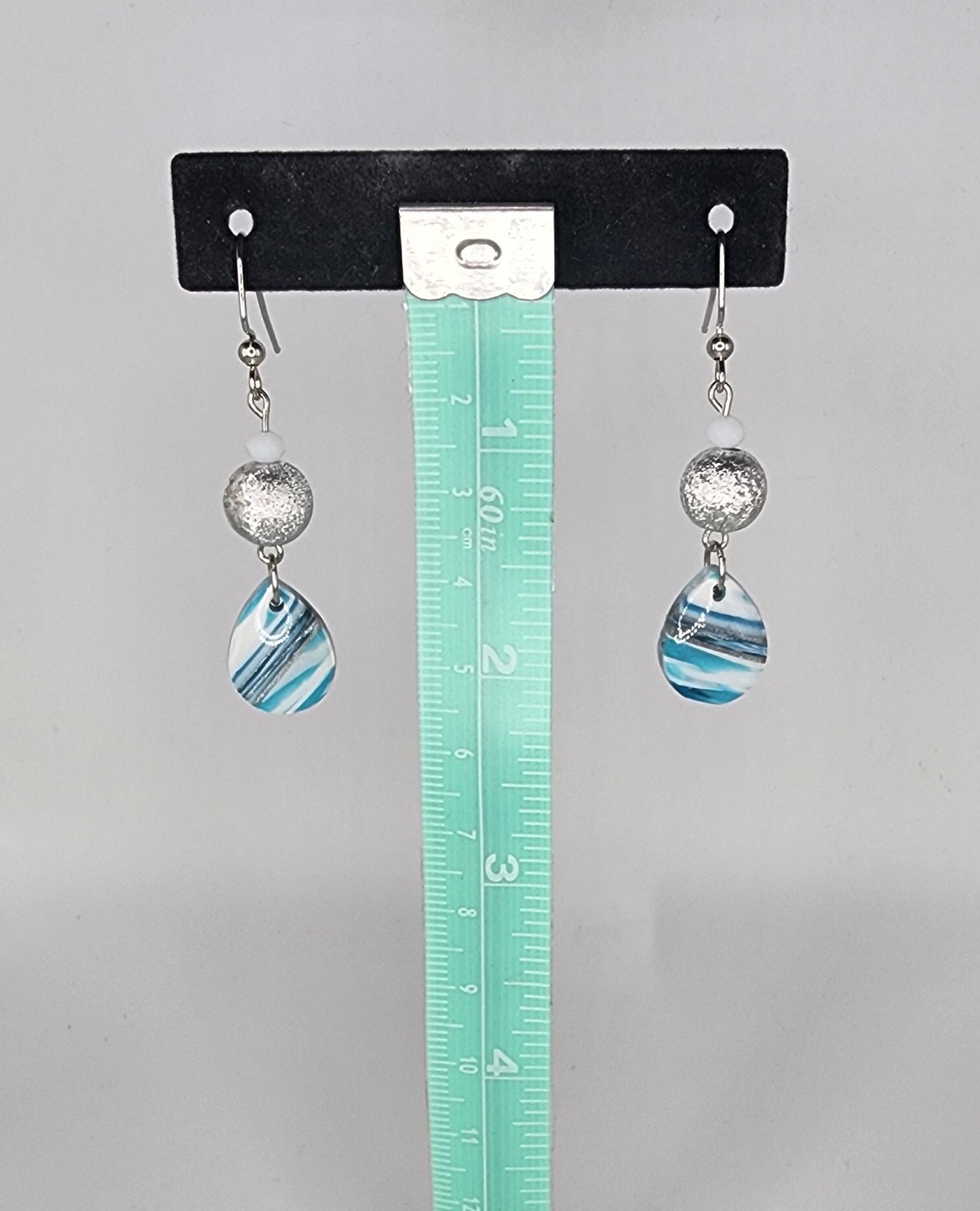 Clay and beaded earrings
