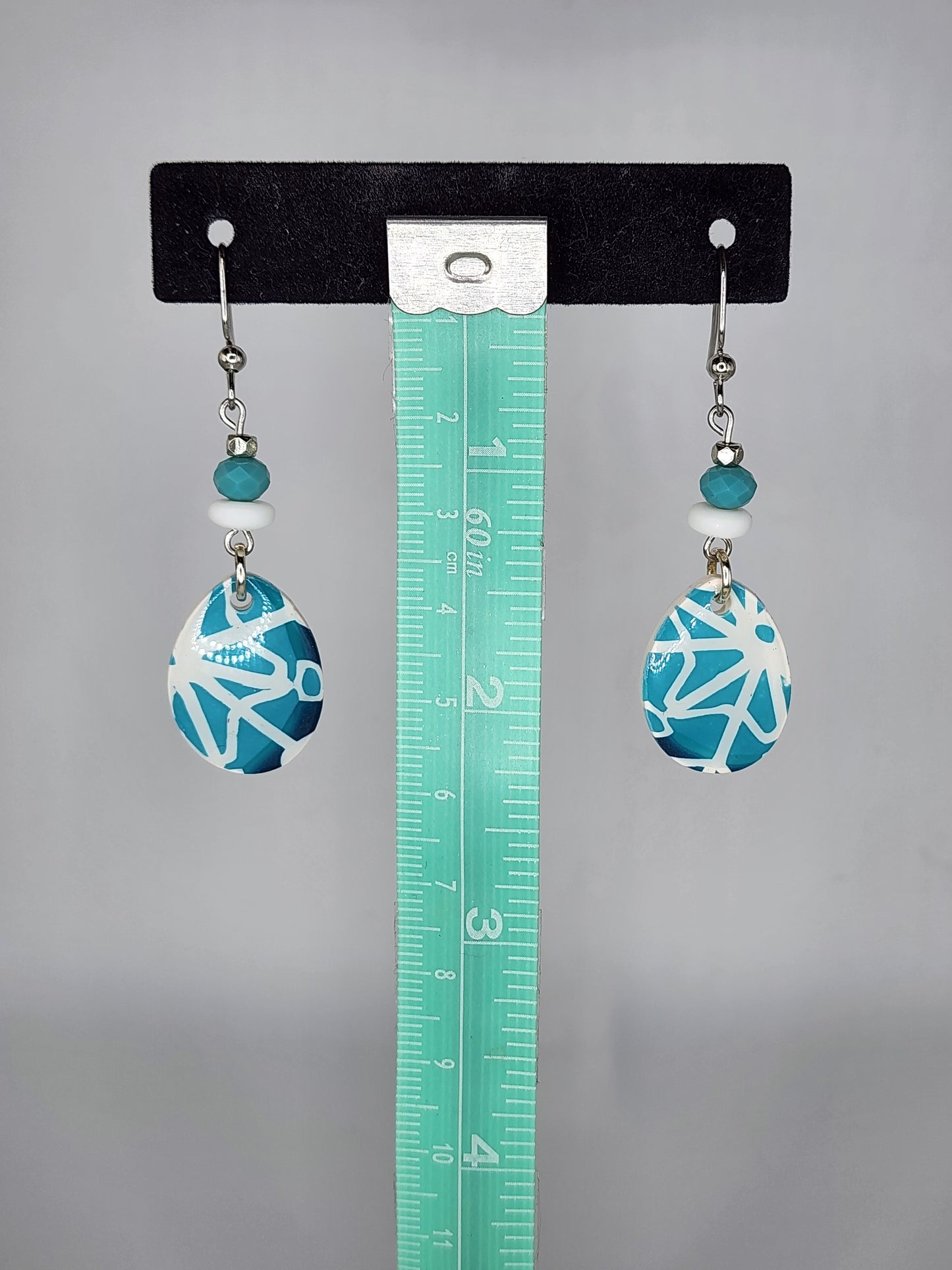 Clay and beaded earrings