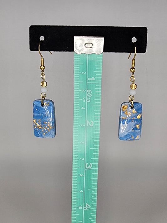 Clay and beaded earrings