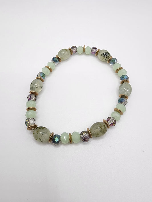 Prehnite bracelet