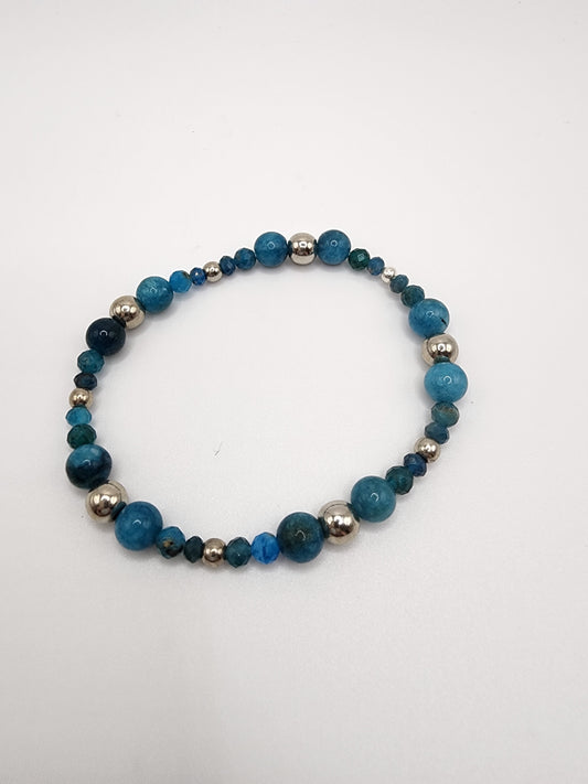 Blue Apatite bracelet