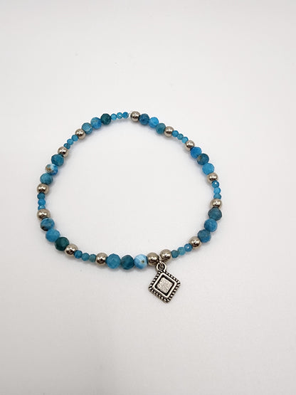 Blue Apatite bracelet