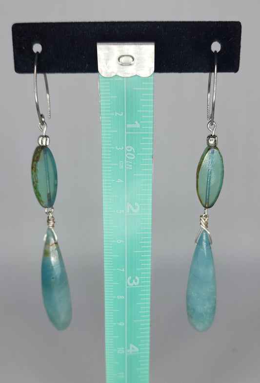 Stone earrings