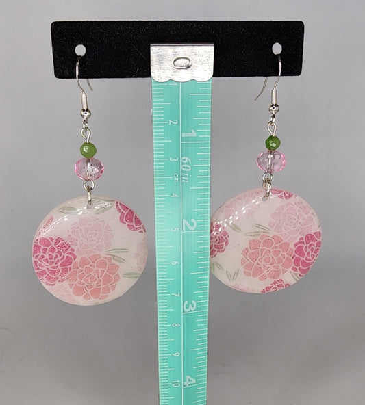 Polymer clay and bead Earrings