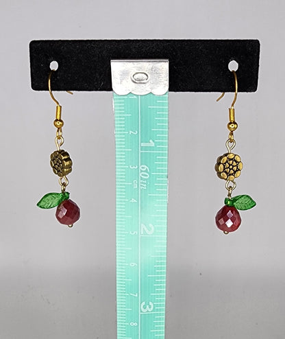 Beaded Fruit Earrings
