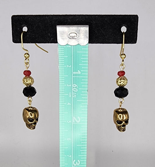 Beaded Skull earrings