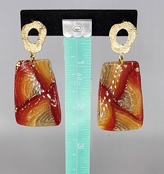 Polymer clay and bead Earrings