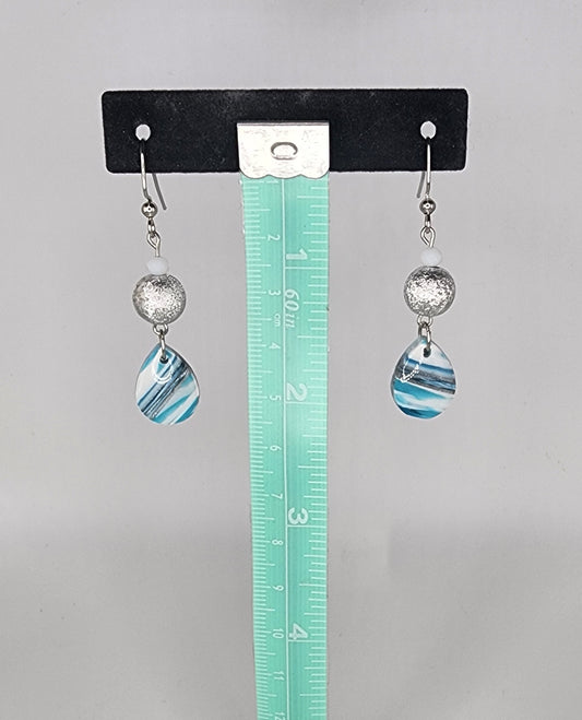 Clay and beaded earrings
