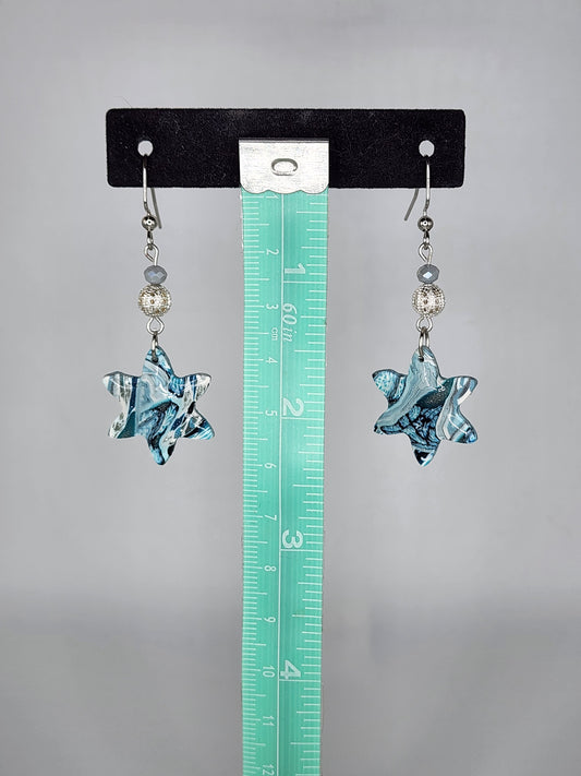 Clay and beaded earrings