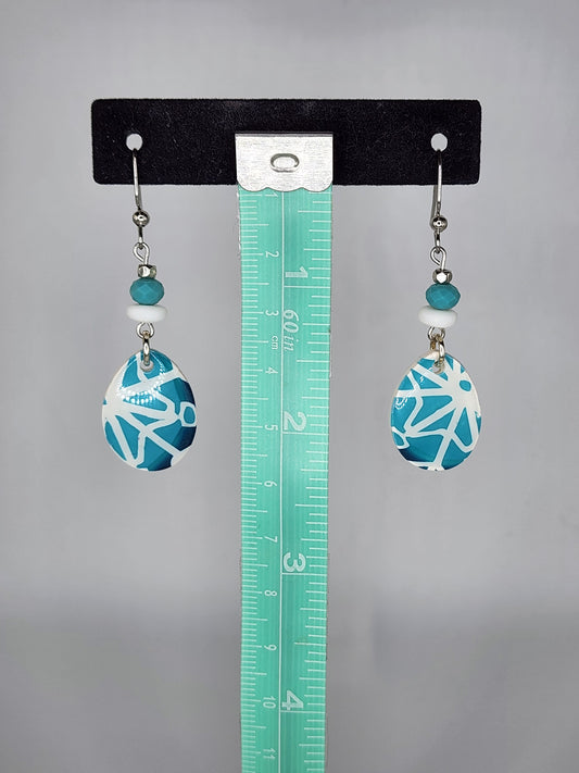 Clay and beaded earrings