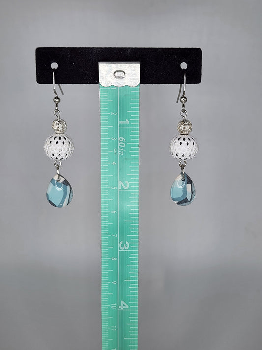 Clay and beaded earrings